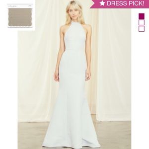 Amsale GB139A Austin in Champagne. NEVER worn, tags on bridesmaid Dress